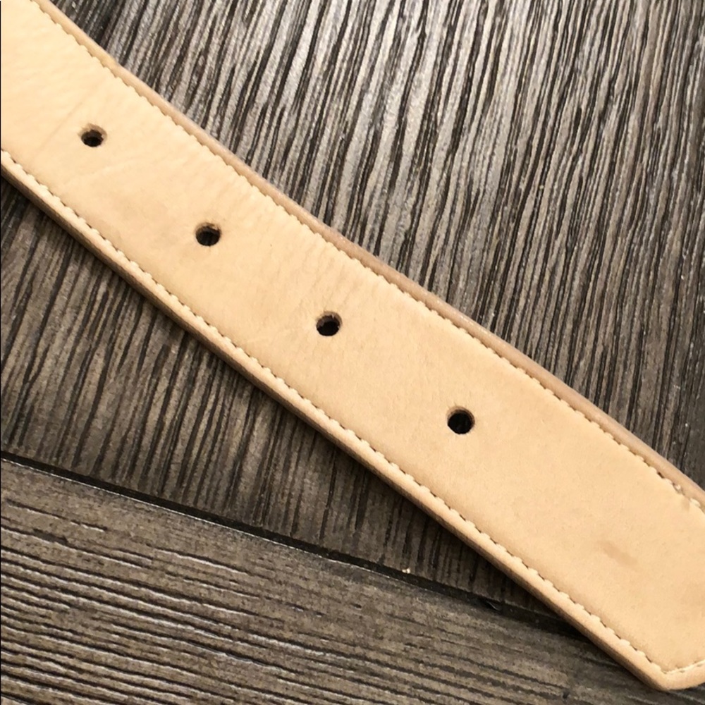 LEATHEROCK Tan Leather & Tortoise Shell Link Belt - Picture 8 of 12